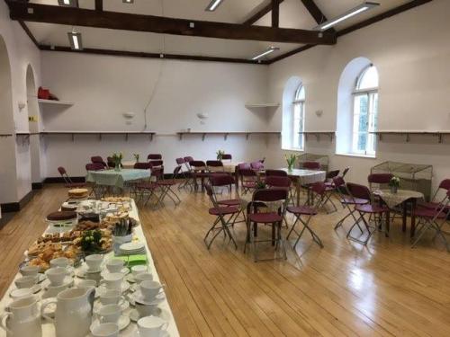 Garden opening hall set up